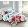 thumbnail image 4 of Victoria 5 Piece Reversible Comforter Set Floral Watercolor Design Bedding, 4 of 4