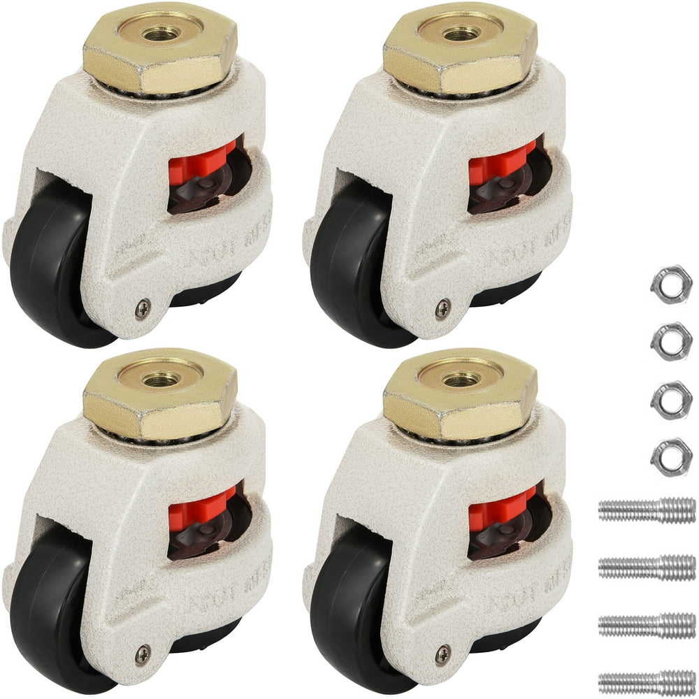 VEVOR 4 Pack Heavy Duty Leveling Casters 1650 LBS, 2" Self Leveling