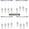 thumbnail image 5 of ZXNYH 3 Light Chrome Pendant Lighting Modern Pendant Light, Mini Crystal Chandeliers,Adjustable Pendant Light Fixture for Kitchen Island Dinning Room Bedroom (Chrome 3-Light), 5 of 8