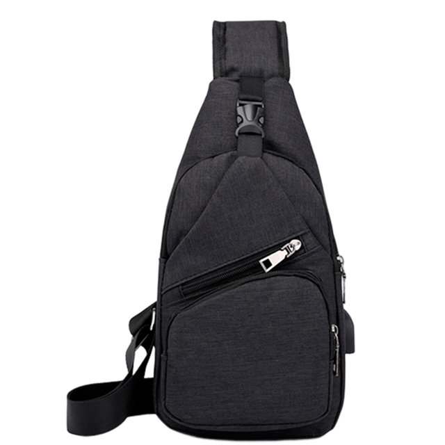 Bolso de pecho para hombre, Bolso de lona Oxford, ligera, resistente al desgaste, viaje de compras