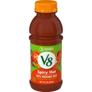 V8 Spicy Hot 100% Vegetable Juice, 12 fl oz Bottle