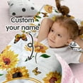 thumbnail image 2 of Personalized Toddler Nap Mat with Name–Yellow Sunflower Design, Custom Kids Nap Mat for Girls, Daycare Sleeping Mats with Blanket and Removable Pillow, Perfect for Preschool, Travel, Kindergarten, 2 of 4