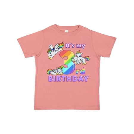 

Inktastic It s My 3rd Birthday Unicorn Gift Toddler Boy or Toddler Girl T-Shirt