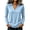 Sky Blue-A-180605aa, variant on Trgacdwlo Polo Shirts for Women V Neck Collared Womens Long Sleeve T Shirts Basic Summer Loose Fit Business Casual Tops for Women Navy S