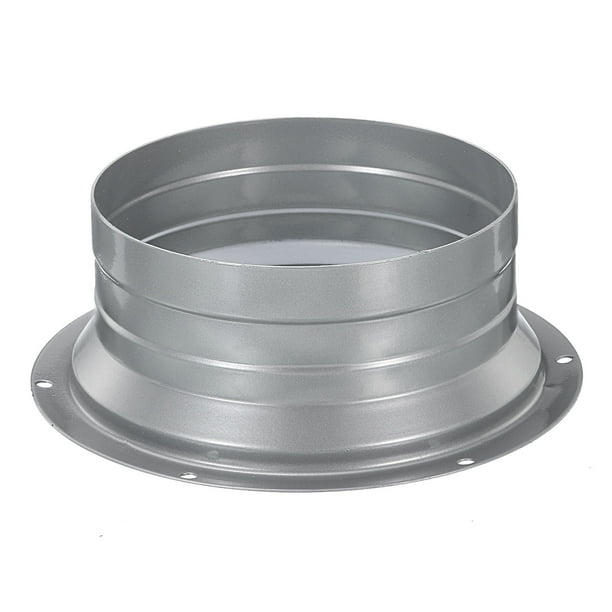 Conector de conducto de 5 pulgadas Uxcell, accesorio de metal, brida de tubería recta, conducto de ventilación redondo