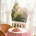 thumbnail image 6 of Valentine Decor​ Large Pink Bow with Streamers Fabric Decor Sweet Color Curtain Clip Wall Hanging Romantic Window Valentine's Day Decor, 6 of 6