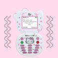 thumbnail image 2 of Nuevo GSM 2G Mini dibujos animados hello kitty flip teléfonos móviles más pequeños K688, 2 of 3