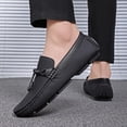 thumbnail image 6 of Men's Casual Loafers Slip On Leather Shoes Lightweight Driving Shoes Moccasins Classic Penny Loafer Flats Boat Shoes, 6 of 10
