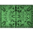 thumbnail image 1 of Ahgly Company Indoor Rectangle Persian Emerald Green Traditional Area Rugs, 7' x 9', 1 of 4