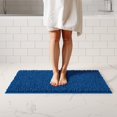 thumbnail image 1 of Alfombra de baño ITSOFT Plush azul oscuro, 87 x 53 cm, absorbente, 1 of 7