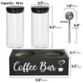 thumbnail image 7 of 2-Cup Air Tight Food Storage Canisters Set of 2 with Coffee and Sugar Containers, Shelf, 7 of 7