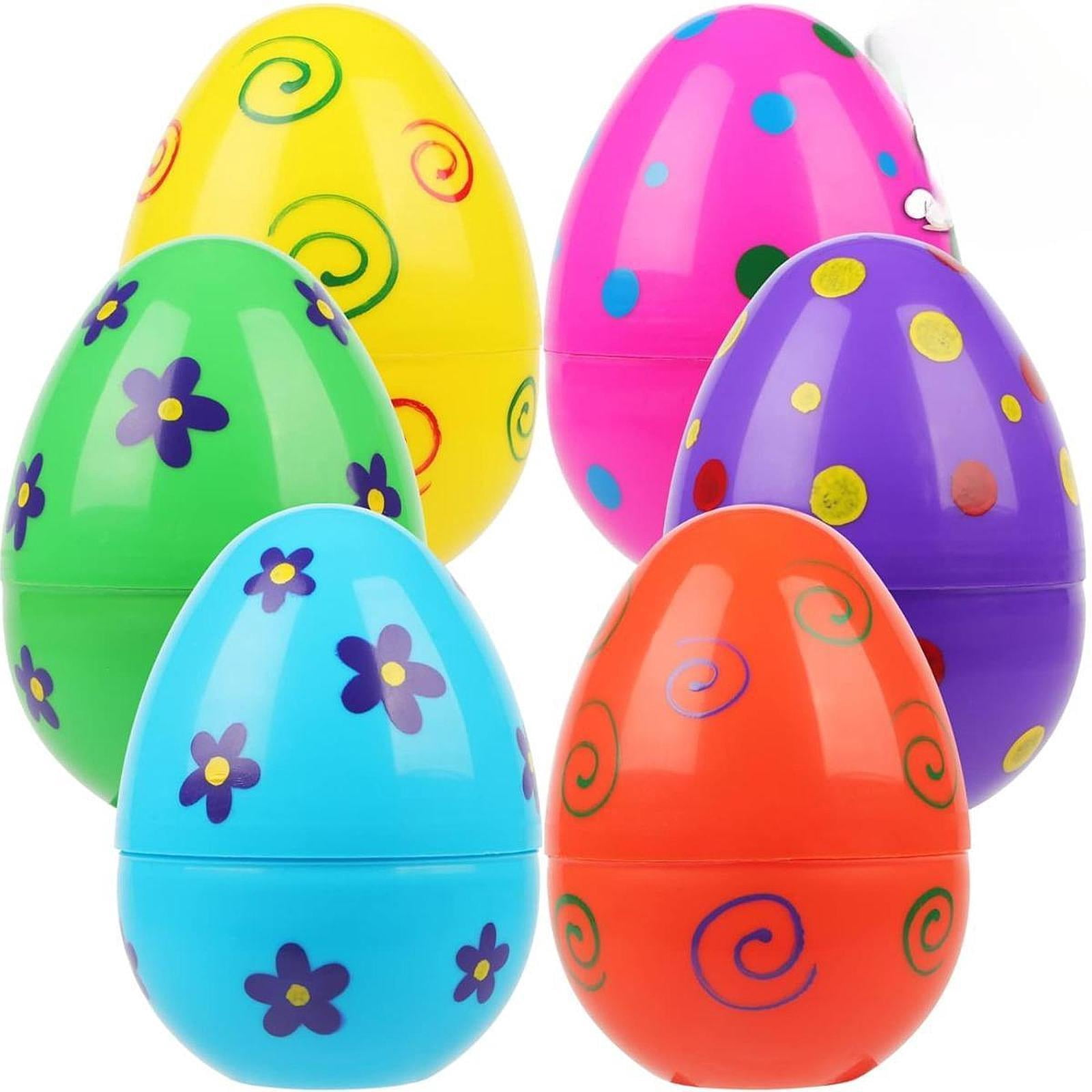 balikha 10Pcs Fillable Easter Eggs DIY Decorations Party Favors Creative Empty Easter Eggs for Gift Bag Fillers Easter Egg Girls