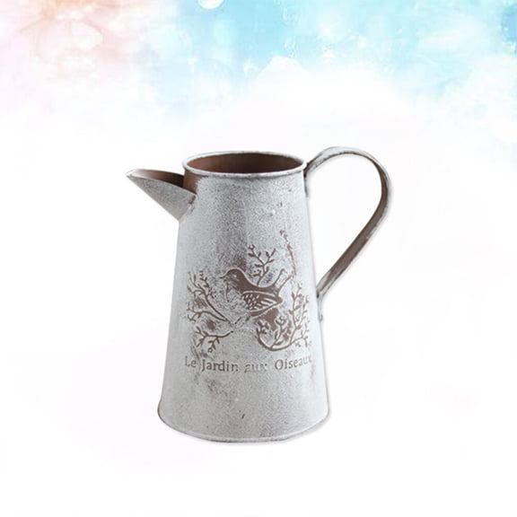 Masteelf Garden Tin Bucket Planter for Flowers, Plant Nursery Pots, Decorative Flower Vase for Outdoor and Indoor Use