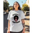 thumbnail image 3 of Women's Graphic T-Shirt White S Women's Tops Simple Girl Portrait Crew Neck Short Sleeve Shirts for Women, 3 of 3