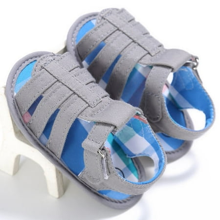 

Baby Boys Sandals Hollow Soft Sole Toddler Crib Shoes Prewalker Sneakers Summer Beach