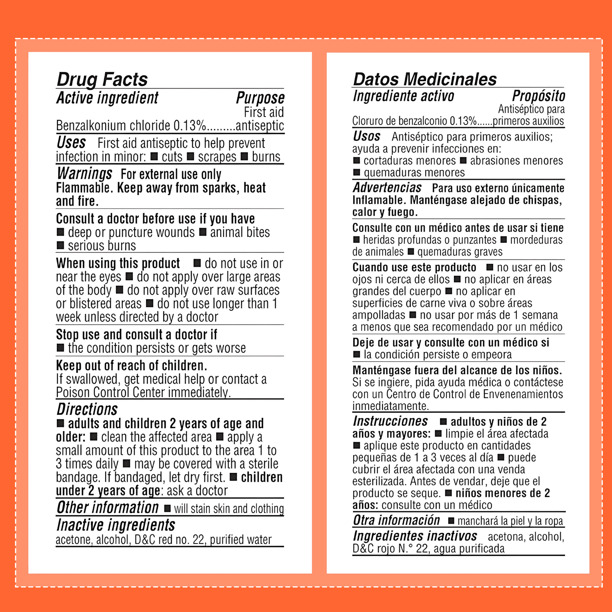 De La Cruz Tincture Merthiolate First Aid Antiseptic Mercury Free, 1 fl oz (30 mL)