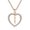 Golden Size W3, variant on Personalized Name Necklace, Gaqring Elegant Custom 26 Letter Pendant Jewelry, Alloy Plated Women's Gift Chain with Crystal Heart Charm