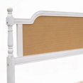 thumbnail image 2 of Solid Material & Better Sleep: French Provincial Bed in Two Sizes with Exquisite Rattan Details, 2 of 11