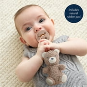 Itzy Ritzy Bitzy Pal Bear with Natural Rubber Pacifier 0m