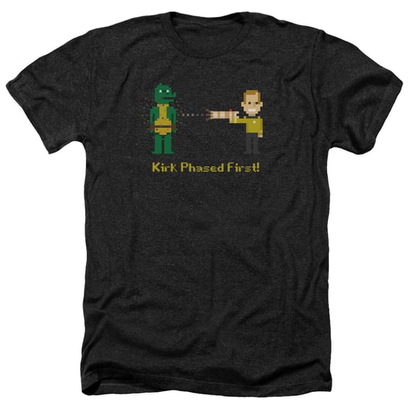 Star Trek - Kirk Phased First - Heather Short Sleeve Shirt - XX-Large