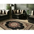 thumbnail image 3 of Tayse Sensation Area Rug 4703 Black Medallion Border 7' 10" x 10' 3" Rectangle, 3 of 3