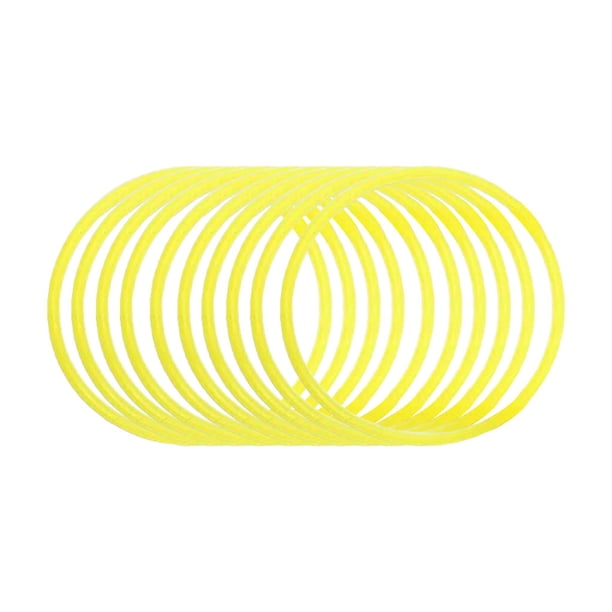 Matsuzay Paquete de 10 pulseras de silicona, accesorios de juego de rol de colores flexibles, dijes luminosos, regalos de gelatina para fiestas Relojes inteligentes cuatro