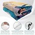 thumbnail image 4 of Full Quilt Set 78''x90'', Blue Coastal Lightweight Summer Bedspread Coverlet Set with 2 Pillow Shams, Dolphin Summer Beach Nautical Ocean Breathable All Season Quilt Bedding for Bedroom/Guest Room, 4 of 9