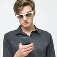 thumbnail image 2 of Gafas inteligentes OHo, gafas de sol polarizadas con altavoz Bluetooth, protección UV para deportes y exteriores y control por voz, unisex (lentes de transición), 2 of 7
