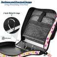 thumbnail image 4 of FORMRS Zipper Binder with Shoulder Strap 2-inch Ring 500 Sheet Capacity File Bag, Beige Stars, 4 of 5