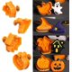 thumbnail image 2 of Juego de 4 cortadores de galletas de Halloween Zhivalor Molde de plástico para tartas galletas a presión manual, 2 of 5