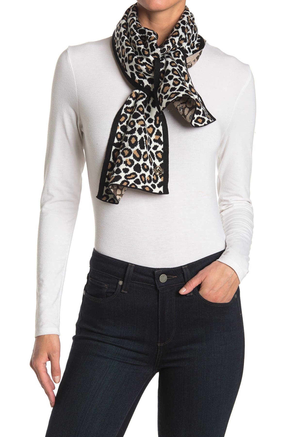 Ladies Soft Silk Blend Animal Leopard Soft Tie-Dye Neck Scarf /Wrap 
