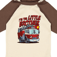 thumbnail image 4 of Inktastic Little Brother Fire Truck Boys Long Sleeve Baby Bodysuit, 4 of 5