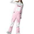 thumbnail image 3 of YanHoo Womens Ski Snow Bibs Pants Insulated Water Resistant Overalls Snowboarding Winter Waterproof Outdoor Sports Jumpsuits, 3 of 5