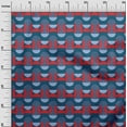 thumbnail image 3 of oneOone Cotton Cambric Medium Blue Fabric Geometric Dress Material Fabric Print Fabric By The Yard 56 Inch Wide, 3 of 4