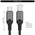 thumbnail image 5 of USB 40Gbps Data and PD240W Fast Charging Cable, 8K60hz Video Transmission Fast Speed Data Cord, 5 of 8