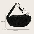 thumbnail image 2 of BLEEUS Women Bag Women Fanny Pack Pu Leather Sequin Coin Purse Single Shoulder Bag Chest Bag, 2 of 10