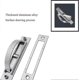 thumbnail image 3 of 4pcs 180 Rotatable Recessed Door Handle Concealed Tatami Handles 85mm, 3 of 4