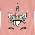 thumbnail image 3 of Instant Message - Pastel Easter Unicorn - Toddler And Youth Girls Short Sleeve Graphic T-Shirt, 3 of 7