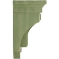 thumbnail image 3 of Ekena Millwork 5 1/2"W x 5 1/2"D x 10"H Raised Fluting Wood Vintage Decor Corbel, Restoration Green, 3 of 6