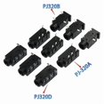 thumbnail image 3 of 100pcs PJ320B 3.5MM Headphone Audio Socket 3/4Pins Audio Interface DIP/SMD, 3 of 5