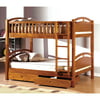 Furniture of America Twin over Twin Bunk Bed with Storage Drawers