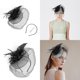 thumbnail image 2 of Delicate Medieval Feather Yarn Hair Hoop Cute Halloween Cosplay Hair Holder Medieval Party Costume Headwear for Women White, 2 of 5