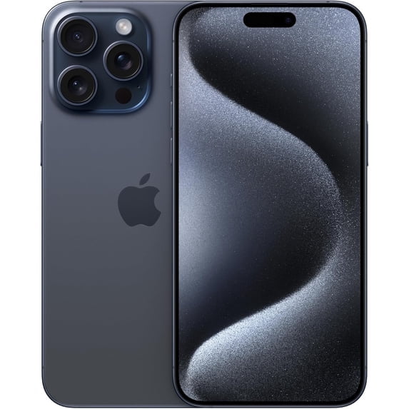 Restored Apple iPhone 15 Pro Max - Carrier Unlocked - 256GB Blue Titanium (Refurbished)