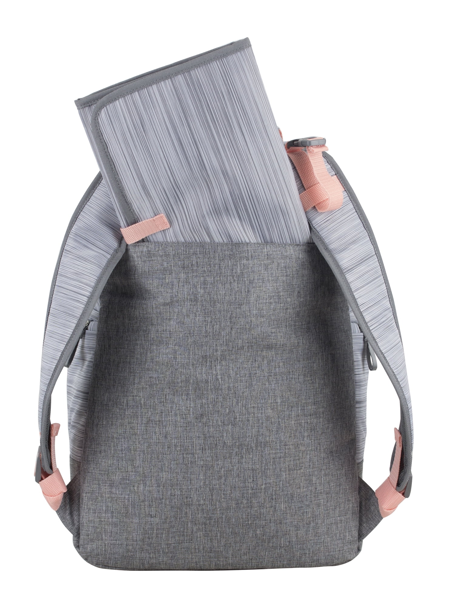 Eastsport Large Madison Diaper Backpack with Changing Pad, Grey