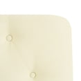 thumbnail image 6 of Naomi Home Cassandra Full size headboard only, Height Adjustable Full Size Bed Headboard, Button Tufted Headboard with 12 Positions, Metal Legs, Wall/Bed Mount, Linen Fabric headboard Full in Cream, 6 of 13
