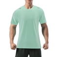 thumbnail image 1 of Camisas de entrenamiento para hombre de secado rápido de manga corta camisa atlética casual transpirable Top, 1 of 6