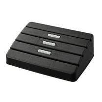 Phlegsive Roller Footstool Desk Footrest Ergonomic Work Black PP 37.5x26x12cm