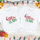 thumbnail image 3 of Camisetas de pareja de Feliz Navidad, ropa de amante de algodón, camiseta gráfica de Festival, camiseta Unisex, ropa para mujer, 3 of 5