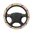 thumbnail image 3 of Balery Butterflies and Vintage print Steering Wheel Covers Elastic Skidproof Steering Wheel Protective Cover Case for Men Women Universal 15 Inches Cars Accessories, 3 of 8