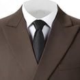 thumbnail image 3 of Beauty-Emily Men’s Double Breasted Suit Set, 2 Pcs Peak Lapel Blazer & Pants, Slim Fit Formal Wear for Wedding, Prom & Party, 3 of 11